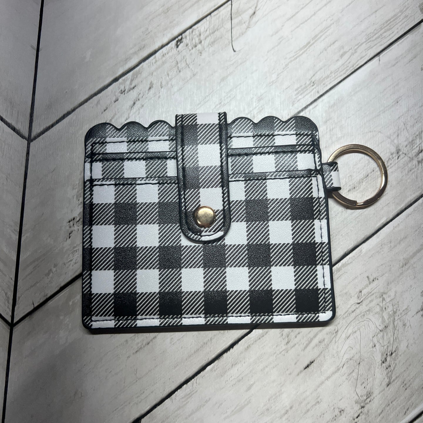 B&W Buffalo Plaid Wallet